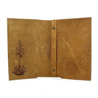 Leather Menu Book - Half Letter with Chicago Screws and Sturdy Back - Savilino