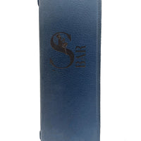 Leather Menu Book - Split Letter with Leather Strap, Sturdy Cover (Portrait) - Savilino