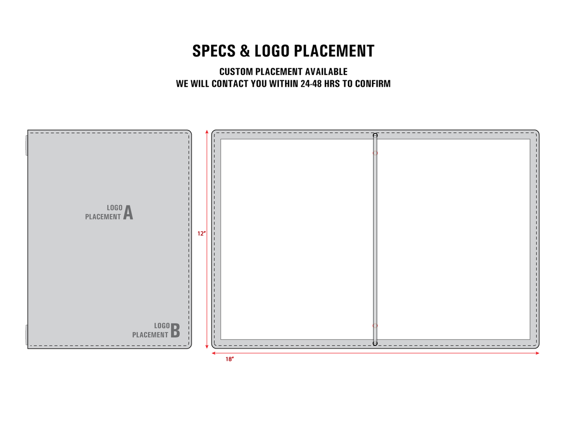 Leather Menu Book - Split Tabloid with Leather Strap and Soft Cover - Savilino