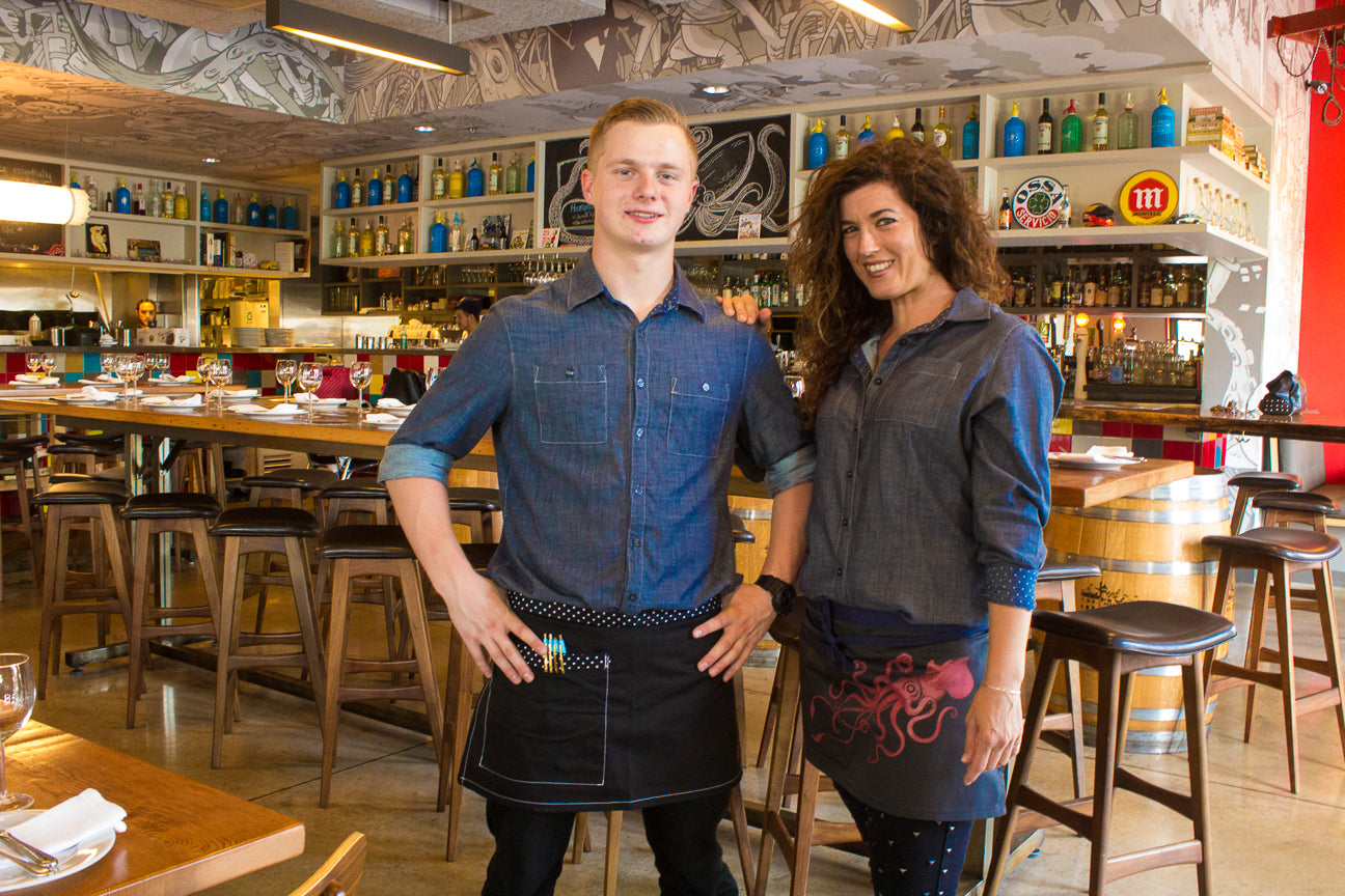 Uniforms provided by Savilino for restaurant staff