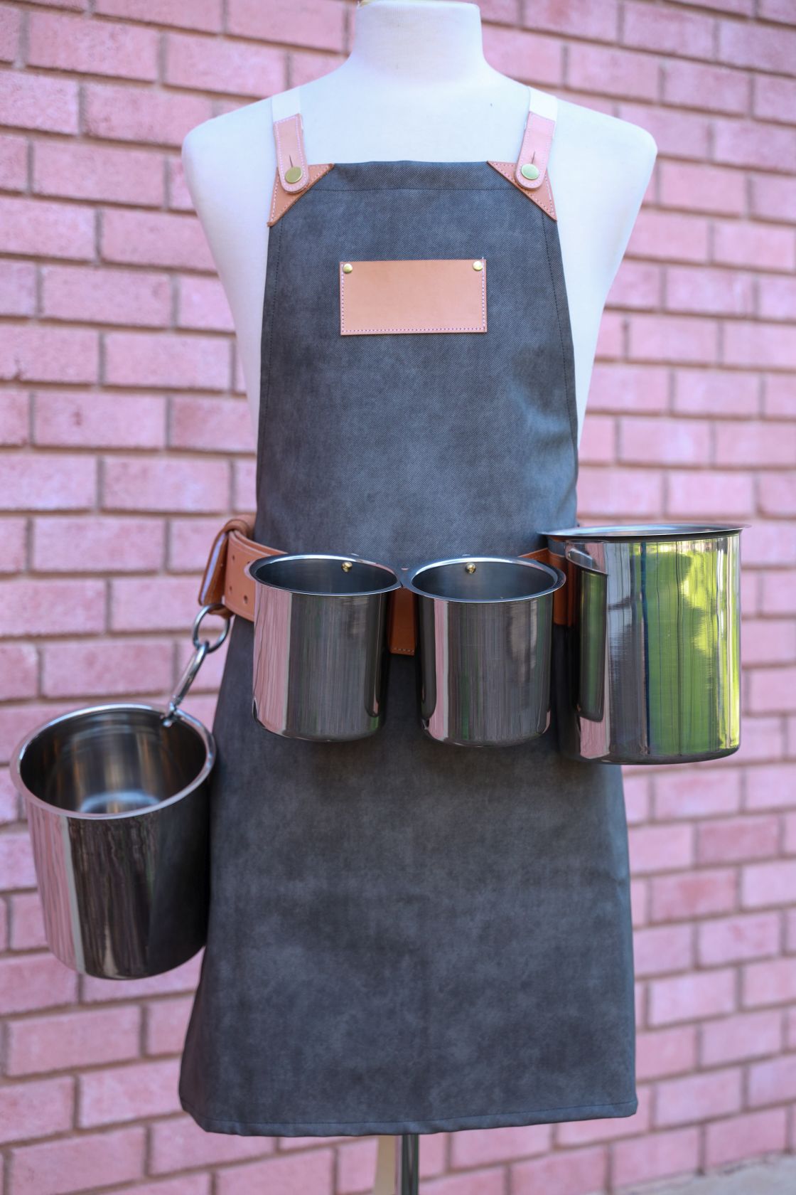 Oyster Apron with belt and bain maries