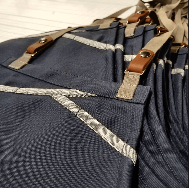 Detail of Savilino custom aprons