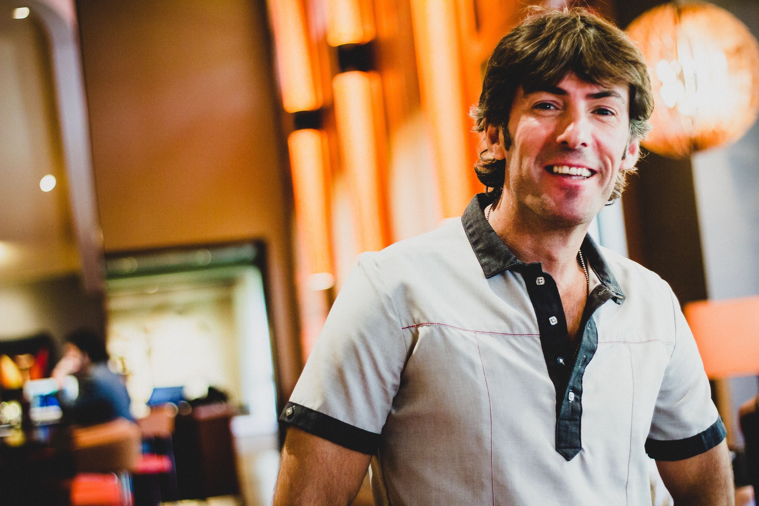 Man wearing uniform provided by Savilino