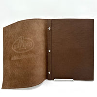 Leather Menu Book - Full Letter with Chicago Screws and Sturdy Cover - Savilino