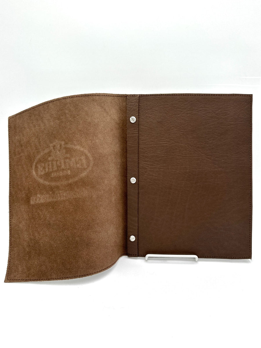 Leather Menu Book - Full Letter with Chicago Screws and Sturdy Cover - Savilino