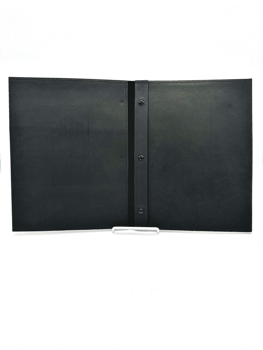 Leather Menu Book - Full Letter with Chicago Screws and Sturdy Cover - Savilino