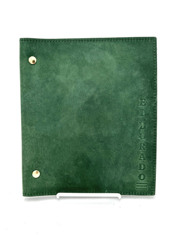 Leather Menu Book - Half Legal with Chicago Screws and Soft Cover (Landscape) - Savilino