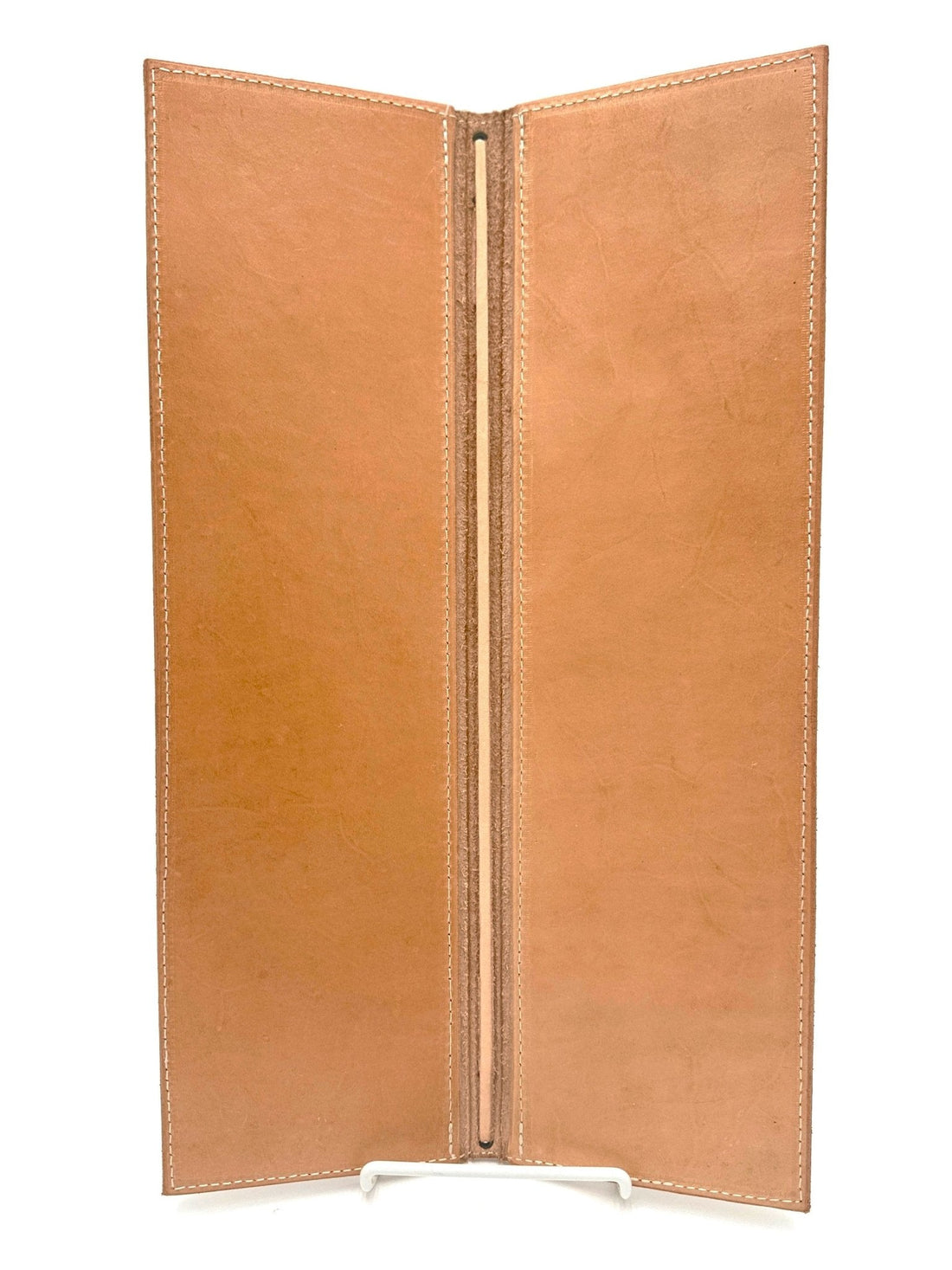 Leather Menu Book - Split Legal with Leather Strap and Sturdy Covers - Savilino