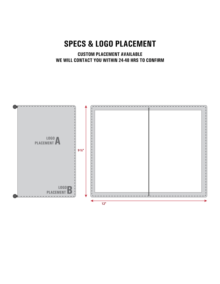 Leather Menu Book - Split Letter with Elastic and Beads (Landscape) - Savilino