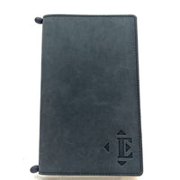 Leather Menu Book - Split Letter with Elastic and Beads (Landscape) - Savilino