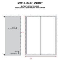 Leather Menu Book - Split Letter with Elastic and Beads (Portrait) - Savilino