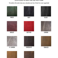 Leather Menu Flat - Full Legal (Portrait) - Savilino